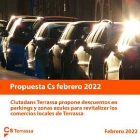 Ciutadans Terrassa propone descuentos a parkings y zonas azules para revitalizar comercios
